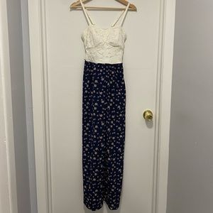 NWT As You Wish Floral Jumpsuit